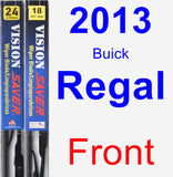 Front Wiper Blade Pack for 2013 Buick Regal - Vision Saver