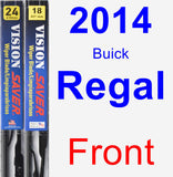 Front Wiper Blade Pack for 2014 Buick Regal - Vision Saver