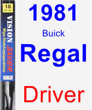 Driver Wiper Blade for 1981 Buick Regal - Vision Saver