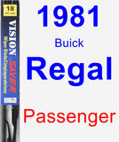 Passenger Wiper Blade for 1981 Buick Regal - Vision Saver