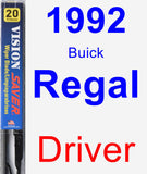 Driver Wiper Blade for 1992 Buick Regal - Vision Saver