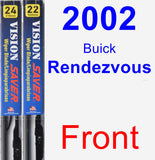 Front Wiper Blade Pack for 2002 Buick Rendezvous - Vision Saver