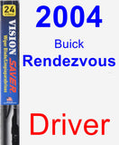 Driver Wiper Blade for 2004 Buick Rendezvous - Vision Saver