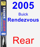 Rear Wiper Blade for 2005 Buick Rendezvous - Vision Saver
