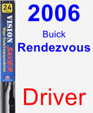 Driver Wiper Blade for 2006 Buick Rendezvous - Vision Saver