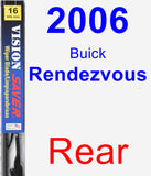 Rear Wiper Blade for 2006 Buick Rendezvous - Vision Saver
