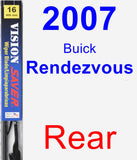 Rear Wiper Blade for 2007 Buick Rendezvous - Vision Saver