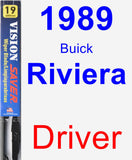 Driver Wiper Blade for 1989 Buick Riviera - Vision Saver