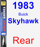 Rear Wiper Blade for 1983 Buick Skyhawk - Vision Saver