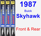Front & Rear Wiper Blade Pack for 1987 Buick Skyhawk - Vision Saver