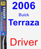Driver Wiper Blade for 2006 Buick Terraza - Vision Saver