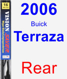 Rear Wiper Blade for 2006 Buick Terraza - Vision Saver