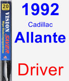 Driver Wiper Blade for 1992 Cadillac Allante - Vision Saver