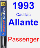 Passenger Wiper Blade for 1993 Cadillac Allante - Vision Saver