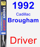 Driver Wiper Blade for 1992 Cadillac Brougham - Vision Saver