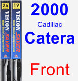 Front Wiper Blade Pack for 2000 Cadillac Catera - Vision Saver