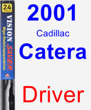 Driver Wiper Blade for 2001 Cadillac Catera - Vision Saver