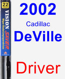 Driver Wiper Blade for 2002 Cadillac DeVille - Vision Saver