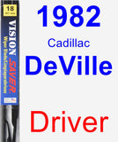 Driver Wiper Blade for 1982 Cadillac DeVille - Vision Saver