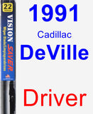Driver Wiper Blade for 1991 Cadillac DeVille - Vision Saver