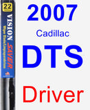 Driver Wiper Blade for 2007 Cadillac DTS - Vision Saver