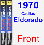 Front Wiper Blade Pack for 1970 Cadillac Eldorado - Vision Saver