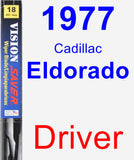 Driver Wiper Blade for 1977 Cadillac Eldorado - Vision Saver