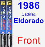 Front Wiper Blade Pack for 1986 Cadillac Eldorado - Vision Saver