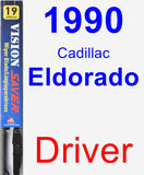 Driver Wiper Blade for 1990 Cadillac Eldorado - Vision Saver