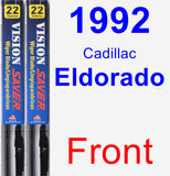Front Wiper Blade Pack for 1992 Cadillac Eldorado - Vision Saver