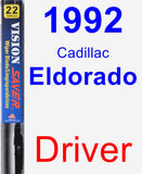 Driver Wiper Blade for 1992 Cadillac Eldorado - Vision Saver