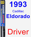 Driver Wiper Blade for 1993 Cadillac Eldorado - Vision Saver