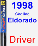 Driver Wiper Blade for 1998 Cadillac Eldorado - Vision Saver