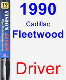 Driver Wiper Blade for 1990 Cadillac Fleetwood - Vision Saver