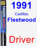 Driver Wiper Blade for 1991 Cadillac Fleetwood - Vision Saver