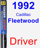 Driver Wiper Blade for 1992 Cadillac Fleetwood - Vision Saver