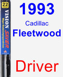 Driver Wiper Blade for 1993 Cadillac Fleetwood - Vision Saver