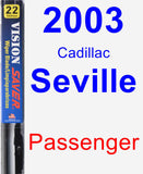 Passenger Wiper Blade for 2003 Cadillac Seville - Vision Saver