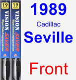 Front Wiper Blade Pack for 1989 Cadillac Seville - Vision Saver