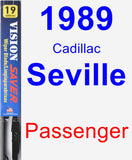 Passenger Wiper Blade for 1989 Cadillac Seville - Vision Saver