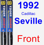 Front Wiper Blade Pack for 1992 Cadillac Seville - Vision Saver