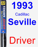 Driver Wiper Blade for 1993 Cadillac Seville - Vision Saver