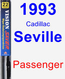 Passenger Wiper Blade for 1993 Cadillac Seville - Vision Saver