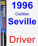 Driver Wiper Blade for 1996 Cadillac Seville - Vision Saver