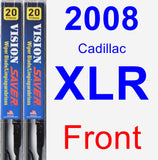 Front Wiper Blade Pack for 2008 Cadillac XLR - Vision Saver