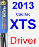 Driver Wiper Blade for 2013 Cadillac XTS - Vision Saver
