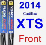Front Wiper Blade Pack for 2014 Cadillac XTS - Vision Saver