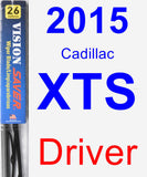 Driver Wiper Blade for 2015 Cadillac XTS - Vision Saver