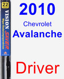 Driver Wiper Blade for 2010 Chevrolet Avalanche - Vision Saver