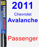 Passenger Wiper Blade for 2011 Chevrolet Avalanche - Vision Saver